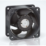 ebm-papst 620 Series Axial Fan, 12 V dc, DC Operation, 67m³/h, 5.5W, IP20, 60 x 60 x 25mm