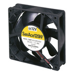 Sanyo Denki San Ace 9WP Series Axial Fan, 24 V dc, DC Operation, 168.3m³/h, 5.28W, 220mA Max, IP68, 119 x 119 x 38mm