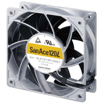 Sanyo Denki San Ace 9LG Series Axial Fan, 24 V dc, DC Operation, 420m³/h, 38.4W, 1.6A Max, 120 x 120 x 38mm