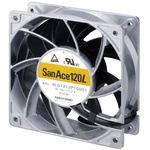 Sanyo Denki San Ace 9LG Series Axial Fan, 12 V dc, DC Operation, 420m³/h, 38.4W, 3.2A Max, 120 x 120 x 38mm
