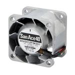 Sanyo Denki San Ace 9HV Series Axial Fan, 12 V dc, DC Operation, 49.8m³/h, 18.3W, 1.52A Max, 40 x 40 x 28mm