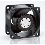 ebm-papst 600 J Series Axial Fan, 24 V dc, DC Operation, 70m³/h, 7.7W, 321mA Max, IP20, 60 x 60 x 32mm