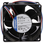 ebm-papst 8200 J Series Axial Fan, 24 V dc, DC Operation, 190m³/h, 26W, 80 x 80 x 38mm