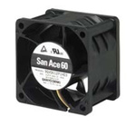 Sanyo Denki San Ace 9GV Series Axial Fan, 24 V dc, DC Operation, 142.2m³/h, 33.6W, 1.4A Max, 60 x 60 x 38mm