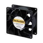 Sanyo Denki 9WL Series Axial Fan, 24 V dc, DC Operation, 3.7m³/min, 22.8W, 950mA Max, IP68, 92 x 92 x 38mm