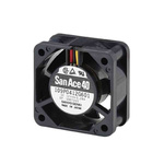Sanyo Denki 109P Series Axial Fan, 12 V dc, DC Operation, 10.9cfm, 2.16W, 180mA Max, 40 x 40 x 20mm