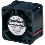Sanyo Denki 109P Series Axial Fan, 24 V dc, DC Operation, 8.2cfm, 1.68W, 70mA Max, 40 x 40 x 20mm