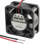 Sanyo Denki 109P Series Axial Fan, 24 V dc, DC Operation, 7.1cfm, 720mW, 60mA Max, 40 x 40 x 15mm