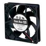 Sanyo Denki 9G Series Axial Fan, 24 V dc, DC Operation, 195.4m³/h, 8.88W, 370mA Max, 119 x 119 x 25mm