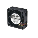 Sanyo Denki 9GA Series Axial Fan, 12 V dc, DC Operation, 21.6m³/h, 2.04W, 170mA Max, 40 x 40 x 15mm
