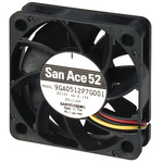 Sanyo Denki San Ace 9GA Series Axial Fan, 24 V dc, DC Operation, 30.1m³/h, 1.68W, 70mA Max, 52 x 52 x 15mm