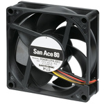 Sanyo Denki 9GA Series Axial Fan, 12 V dc, DC Operation, 87.5m³/h, 2.64W, 220mA Max, 80 x 80 x 25mm