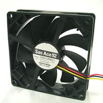 Sanyo Denki 9S Series Axial Fan, 24 V dc, DC Operation, 49.8m³/h, 960mW, 40mA Max, 92 x 92 x 25mm