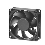 Sunon Axial Fan, 12 V dc, DC Operation, 60cfm, 3.72W, 357mA Max, IP20, 80 x 80 x 25mm