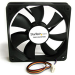 StarTech.com Axial Fan, 12 V dc, dc Operation, 33.20 → 78.41cfm, 350mA Max, 4.7 x 4.7 x 1in