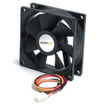 StarTech.com Axial Fan, 12 V dc, dc Operation, 21.46cfm, 2.4 x 2.4 x 0.8in