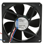 ebm-papst 3400 N Series Axial Fan, 24 V dc, DC Operation, 84m³/h, 2.3W, 96mA Max, 92 x 92 x 25mm
