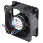 ebm-papst 600 N Series Axial Fan, 24 V dc, DC Operation, 35m³/h, 1.7W, 71mA Max, 60 x 60 x 25mm