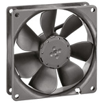 ebm-papst 3400 N Series Axial Fan, 12 V dc, DC Operation, 84m³/h, 2.2W, 183mA Max, 92 x 92 x 25mm