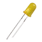 1.9 V Yellow LED 3mm Through Hole, Stanley Electric FY3863X