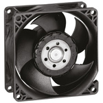 ebm-papst 8200 J Series Axial Fan, 12 V dc, DC Operation, 132.6m³/h, 10W, 833mA Max, 80 x 80 x 38mm