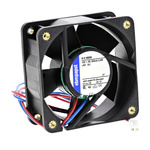 ebm-papst 600 N Series Axial Fan, 12 V dc, DC Operation, 56m³/h, 3.8W, 60 x 60 x 25mm