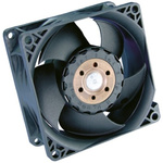 ebm-papst 8200 J Series Axial Fan, 12 V dc, DC Operation, 222.7m³/h, 39W, 80 x 80 x 38mm