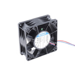 ebm-papst 3200 J - S-Force Series Axial Fan, 12 V dc, DC Operation, 280m³/h, 50W, 92 x 92 x 38mm
