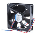 ebm-papst 3400 N Series Axial Fan, 12 V dc, DC Operation, 102m³/h, 2.9W, 92 x 92 x 25mm