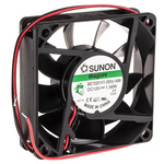Sunon ME Series Axial Fan, 12 V dc, DC Operation, 49.3m³/h, 1.56W, 130mA Max, 70 x 70 x 20mm