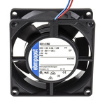 ebm-papst 8300 Series Axial Fan, 24 V dc, DC Operation, 80m³/h, 6W, IP68, 80 x 80 x 32mm