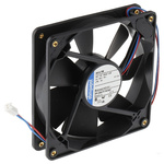 ebm-papst 4400 F Series Axial Fan, 24 V dc, DC Operation, 140m³/h, 3.2W, 119 x 119 x 25mm