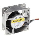 Sanyo Denki San Ace 9LG Series Axial Fan, 24 V dc, DC Operation, 47m³/h, 1.92W, 80mA Max, 60 x 60 x 25mm