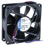 ebm-papst 8400 N Series Axial Fan, 12 V dc, DC Operation, 58m³/h, 1W, 80 x 80 x 25mm