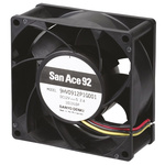 Sanyo Denki San Ace 9HV Series Axial Fan, 48 V dc, DC Operation, 306m³/h, 57.6W, 1.2A Max, 92 x 92 x 38mm