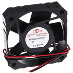 Micronel F62MM-9 Series Axial Fan, 5 V dc, DC Operation, 22m³/h, 1.9W, 200mA Max, 62 x 62 x 15mm