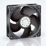 ebm-papst 4400 Series Axial Fan, 12 V dc, DC Operation, 205m³/h, 5.3W, IP20, 119 x 119 x 38mm