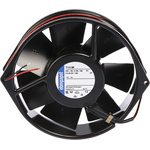 ebm-papst 7100 N Series Axial Fan, 24 V dc, DC Operation, 360m³/h, 19W, 150 x 38mm