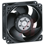 ebm-papst 8200 J Series Axial Fan, 24 V dc, DC Operation, 190m³/h, 26W, 80 x 80 x 38mm