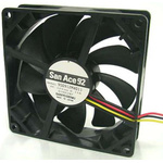 Sanyo Denki San Ace 9S Series Axial Fan, 24 V dc, DC Operation, 76m³/h, 2.16W, 90mA Max, 92 x 92 x 25mm