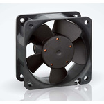 ebm-papst 600 N Series Axial Fan, 24 V dc, DC Operation, 56m³/h, 3W, IP68, 60 x 60 x 25mm