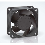 ebm-papst 630 Series Axial Fan, 12 V dc, DC Operation, 44m³/h, 1.6W, IP68, 60 x 60 x 25mm