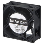 Sanyo Denki San Ace 9AD Series Axial Fan, 100 → 240 V ac, AC Operation, 90m³/h, 4.5W, 80mA Max, 92 x 92 x 38mm