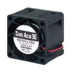 Sanyo Denki San Ace 9GV Series Axial Fan, 12 V dc, DC Operation, 33m³/h, 9W, 750mA Max, 36 x 36 x 28mm