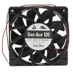 Sanyo Denki San Ace 9GV Series Axial Fan, 12 V dc, DC Operation, 289.8m³/h, 20.16W, 1.68A Max, 120 x 120 x 25mm