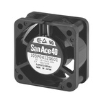 Sanyo Denki 109P Series Axial Fan, 12 V dc, DC Operation, 18.5m³/h, 2.16W, 180mA Max, 40 x 40 x 20mm
