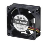 Sanyo Denki 109R Series Axial Fan, 24 V dc, DC Operation, 39.1m³/h, 1.92W, 80mA Max, 60 x 60 x 25mm