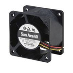 Sanyo Denki 9G Series Axial Fan, 24 V dc, DC Operation, 110.4m³/h, 20.4W, 850mA Max, 60 x 60 x 38mm