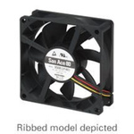 Sanyo Denki 9S Series Axial Fan, 12 V dc, DC Operation, 49.8m³/h, 960mW, 80mA Max, 80 x 80 x 25mm