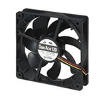 Sanyo Denki 9S Series Axial Fan, 12 V dc, DC Operation, 99.6m³/h, 1.56W, 130mA Max, 120 x 120 x 25mm